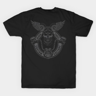 Black Eagle Motorcycle Retro T-Shirt